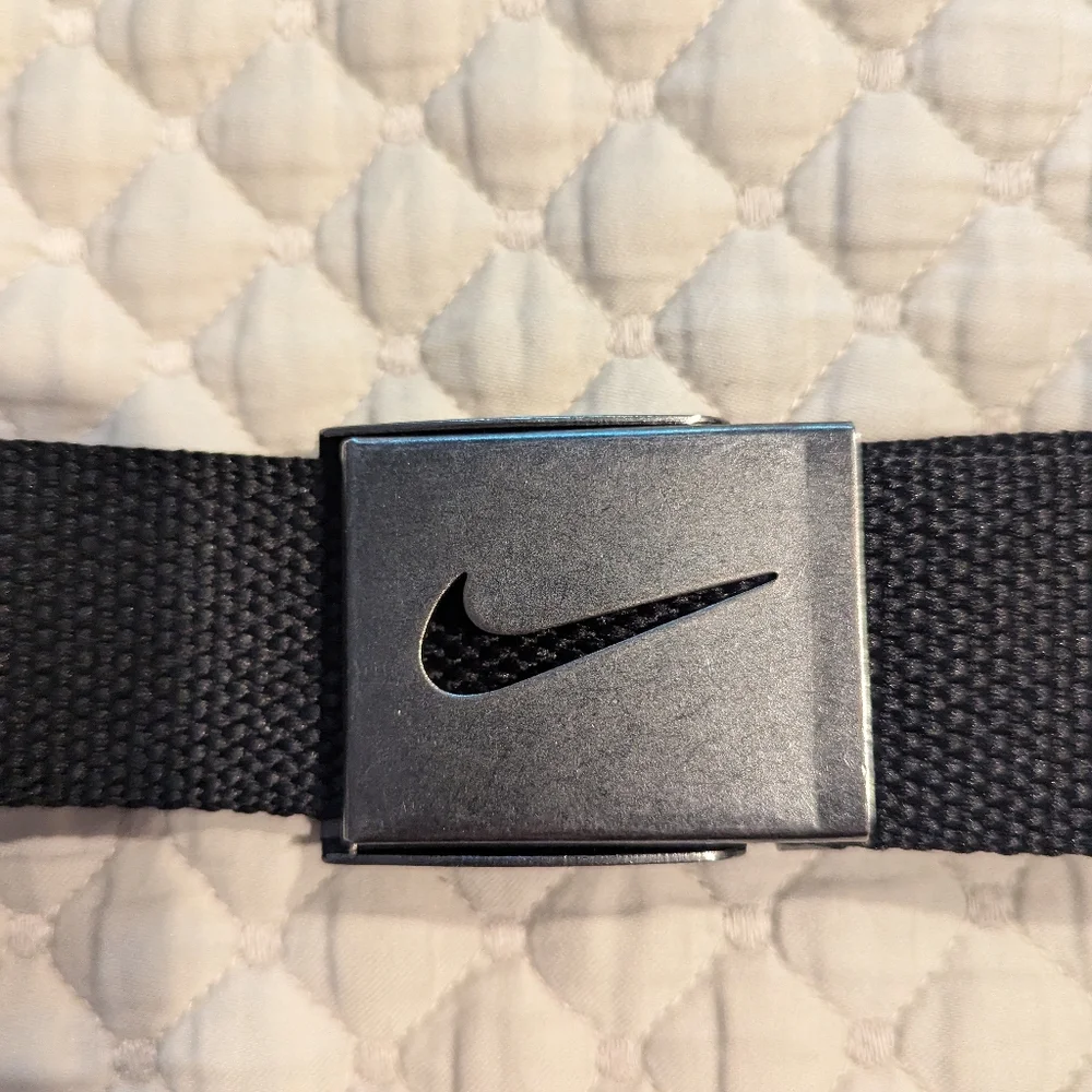 NIKE Men's Black Web Belt Large - Picture 3 of 6